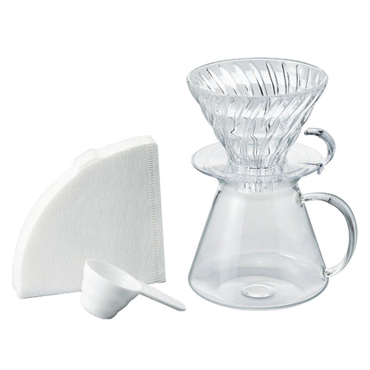 Hario V60 Kaffee-Set Glass Brewing Kit - 4-tlg.