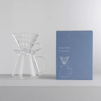 Hario V60 Kaffee-Set Glass Brewing Kit - 4-tlg.