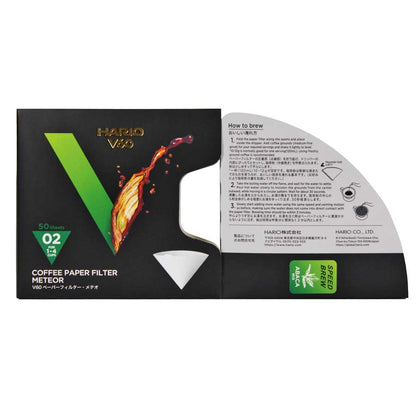 Hario V60 Meteor Filterpapier Gr. 02, 50 Stück