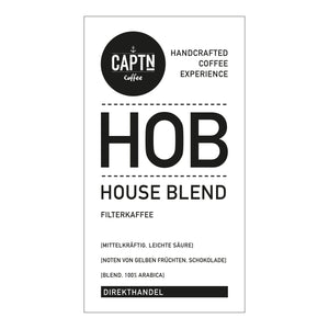 Etikett House Blend Kaffee