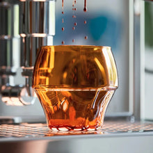 Icosa Aeresso Espresso Glass 190 ml Amber mit Aeration Waves für Espresso und Filterkaffee