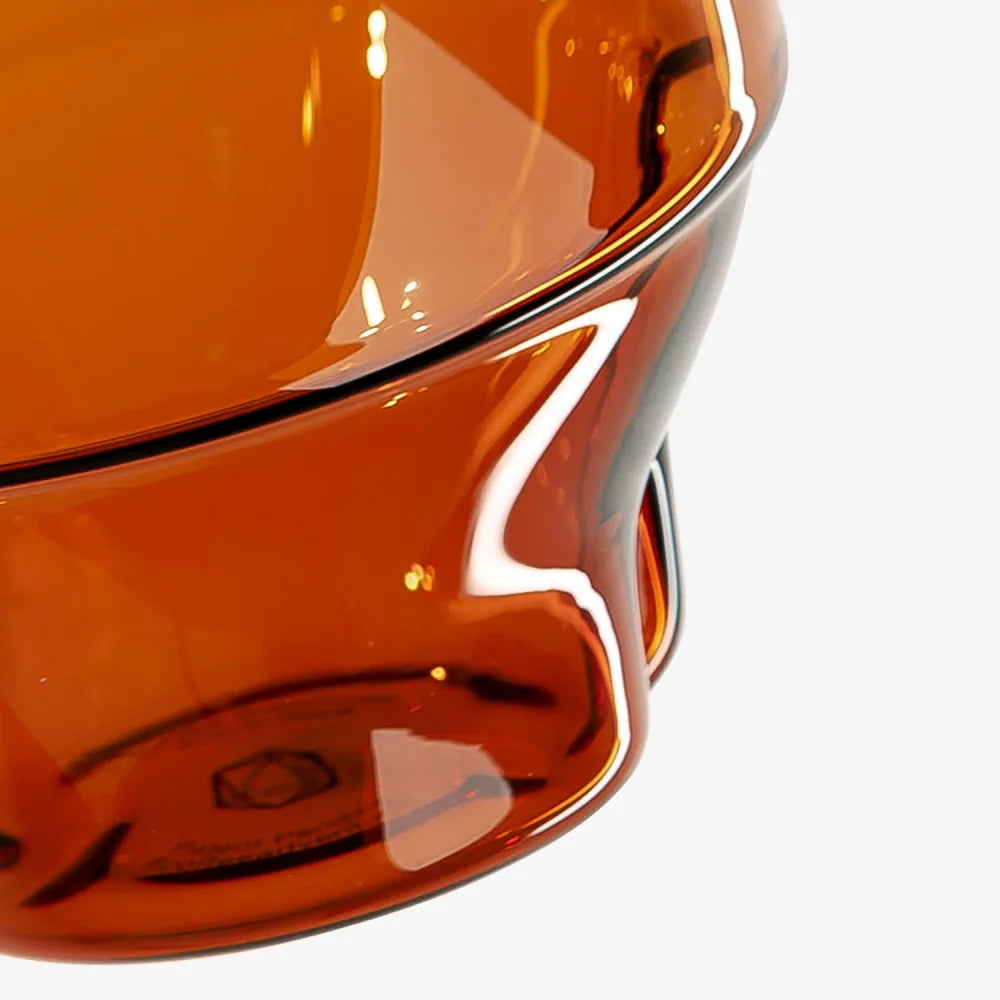 Icosa Aeresso Espresso Glass 190 ml Amber Detail Boden