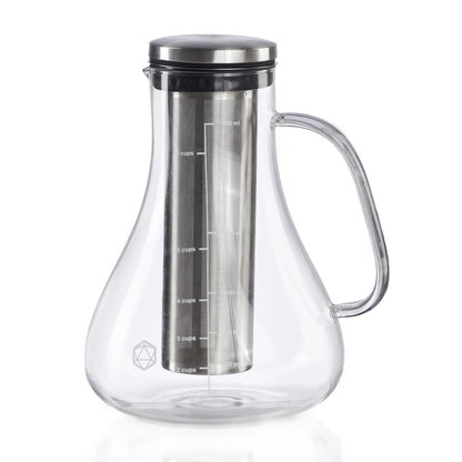 Icosa Arctic Cold Brew Coffee System 1,56 L mit Edelstahlfilter und Glaskaraffe