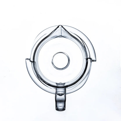 Icosa Cyclone Carafe Small 400 ml Draufsicht mit Ausgießer und Griff