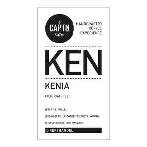 Etikett Kenia Filterkaffee