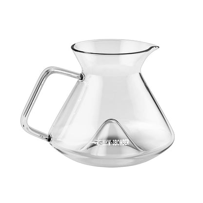 MHW-3BOMBER Hill Kaffeekaraffe 600 ml aus transparentem Borosilikatglas