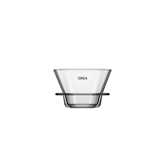 OREA O1 Dripper Tritan Smoke Black Flat-Bottom Kaffeefilter