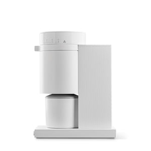Fellow Opus Grinder elektrische Kaffeemühle matt-weiß, Seitenansicht