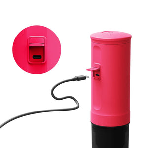 OutIn Nano tragbare elektrische Espressomaschine für unterwegs Crimson Red, USB-C Anschluss zum Aufladen