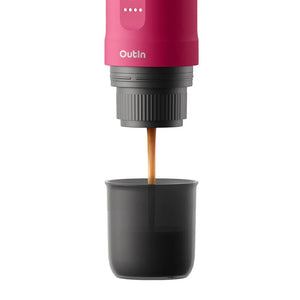 OutIn Nano tragbare elektrische Espressomaschine für unterwegs Crimson Red