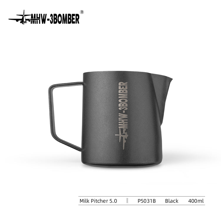 MHW-3BOMBER Milk Pitcher 5.0 Milchkännchen matt schwarz 400 ml
