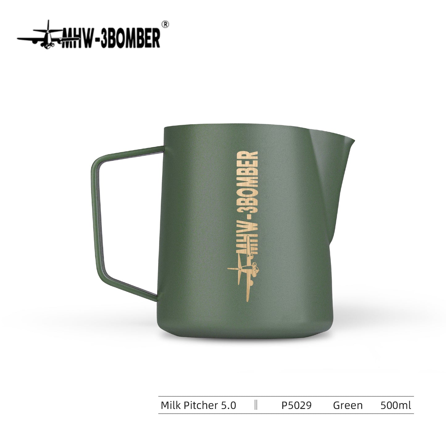 MHW-3BOMBER Milk Pitcher 5.0 Milchkännchen Wilderness Green 500 ml