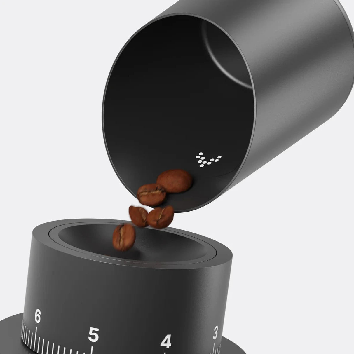 Subminimal Subscale Digital Coffee Dosing Cup