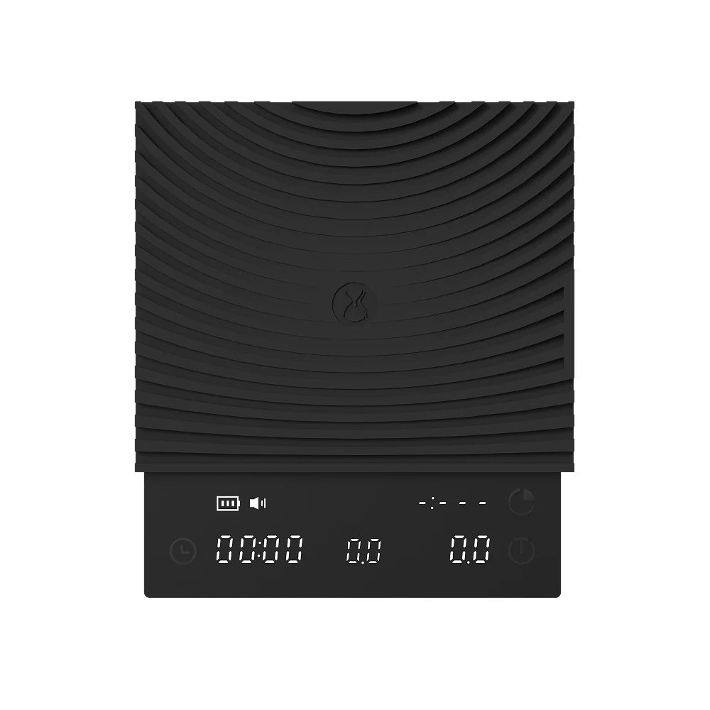 Timemore Black Mirror Basic 3 Digitale Waage für Espresso & Pour-over - neues Modell 2026 schwarz mit schwarzer Silikonmatte