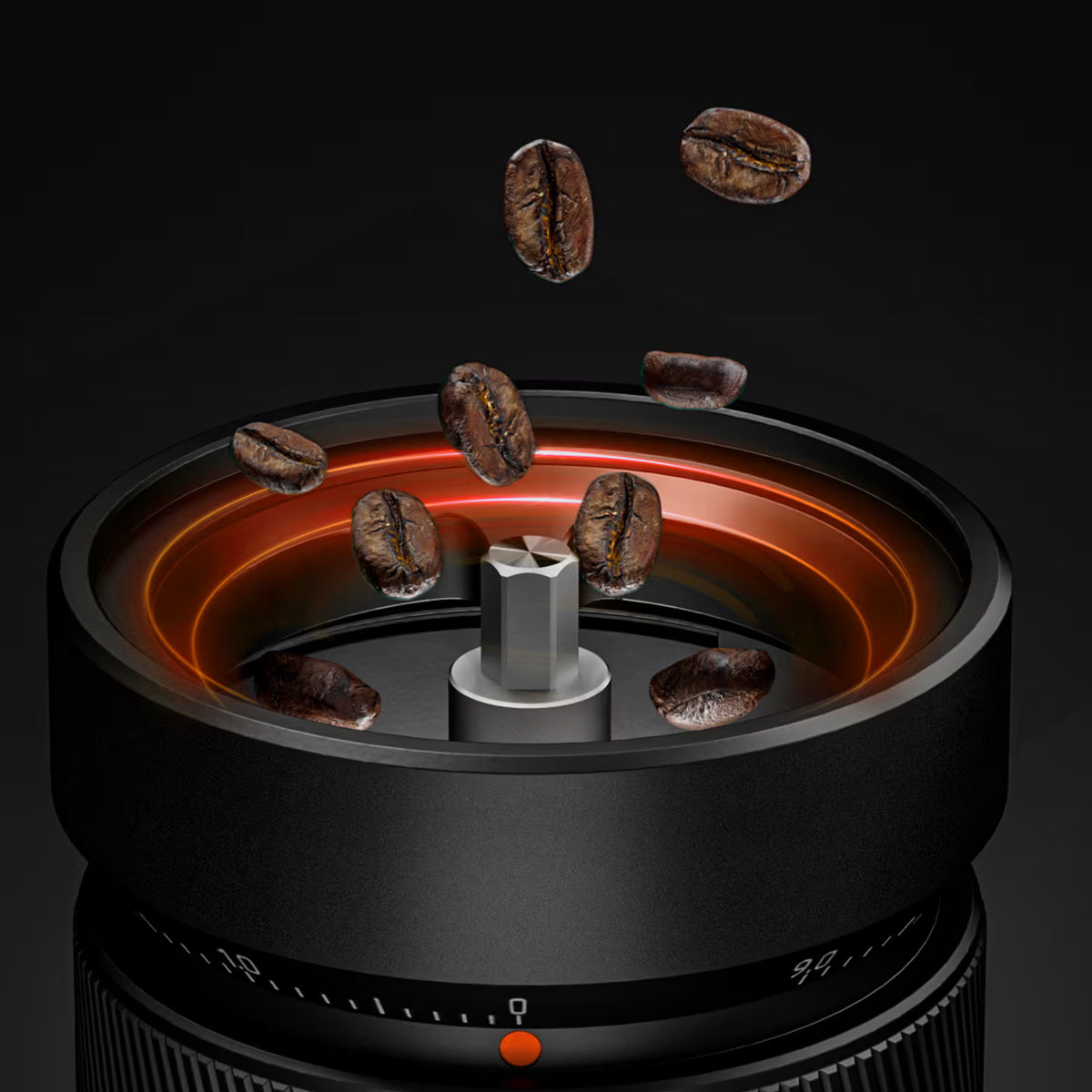 Detailansicht des 48 mm Mahlwerks der Timemore Chestnut S5 Pro