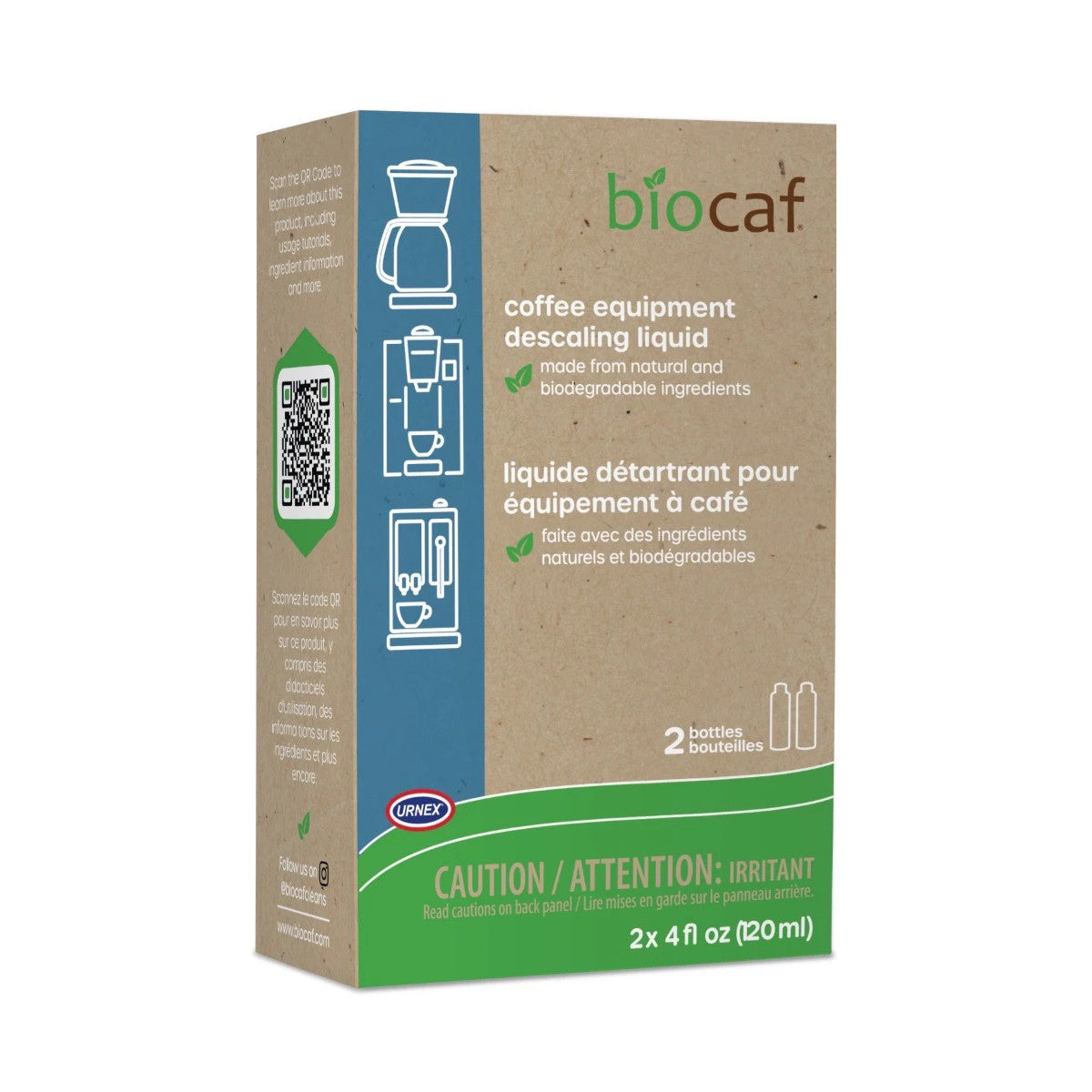 BioCaf Descaler Descaling Liquid 2x120 ml – CAPTN Coffee