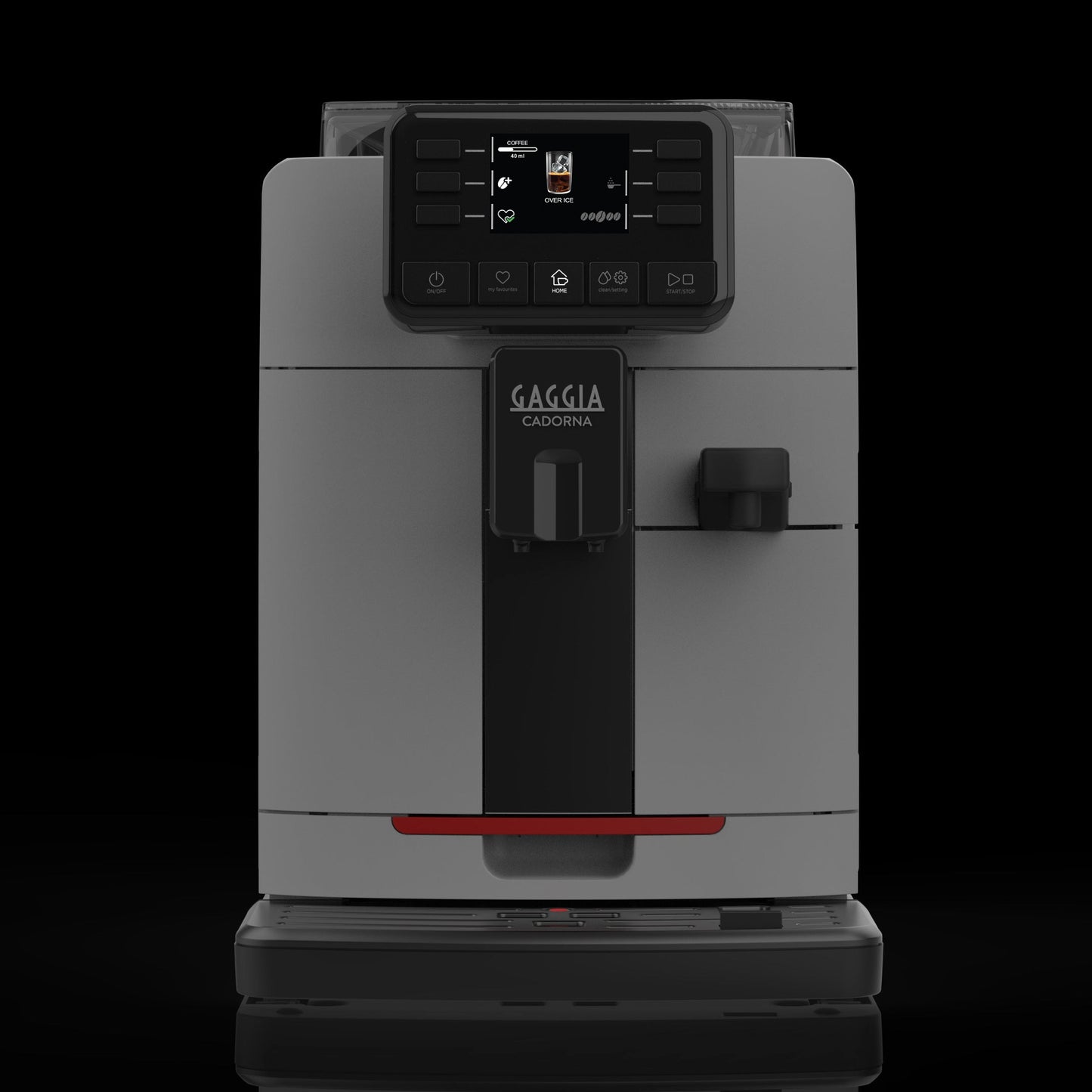 Gaggia Cadorna Prestige Over Ice Kaffeevollautomat Moonlight Grey, Ansicht Front