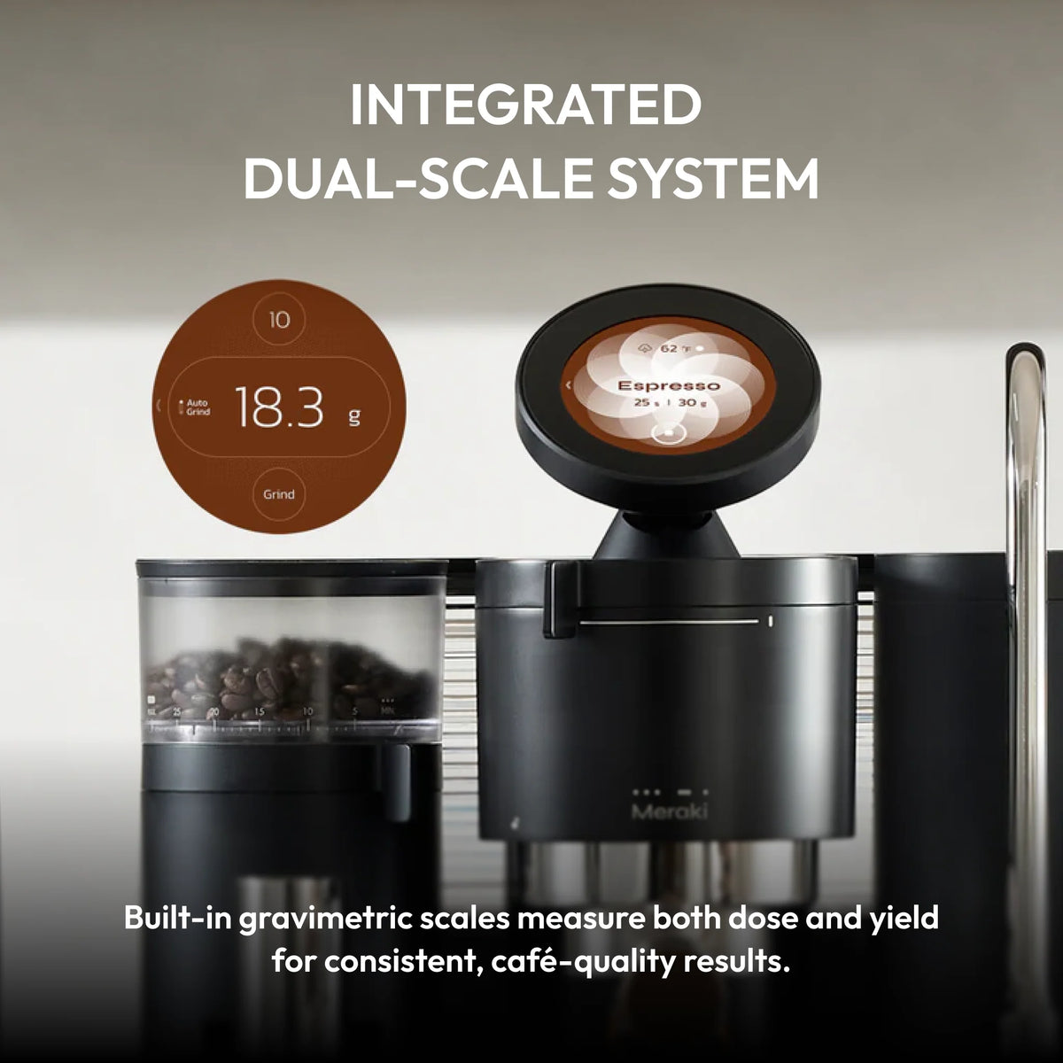 Meraki Gen 2 mit integrierter Waage und Touchscreen