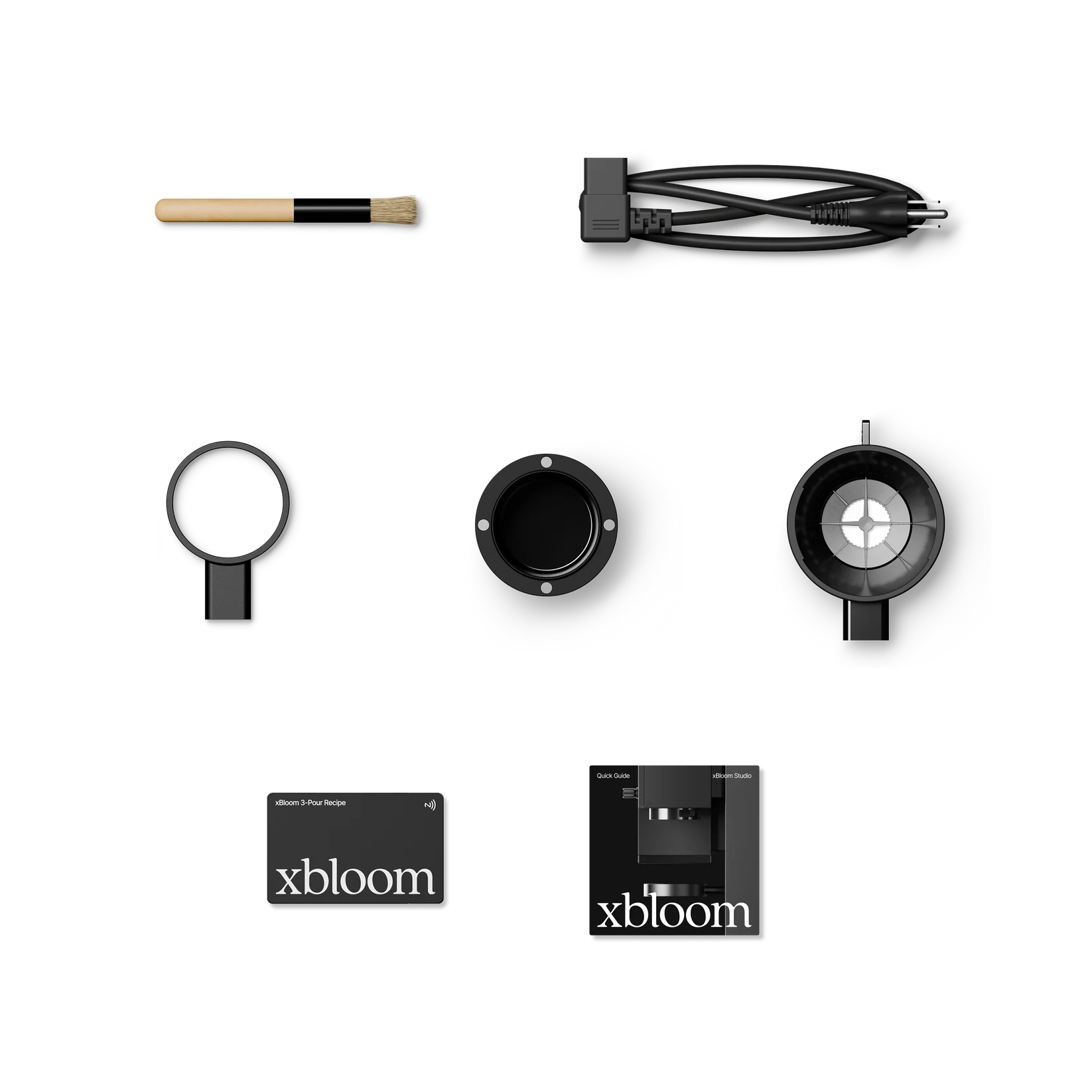 xBloom Studio Pour-over Maschine mit integr. Mühle, Midnight Black, Lieferumfang