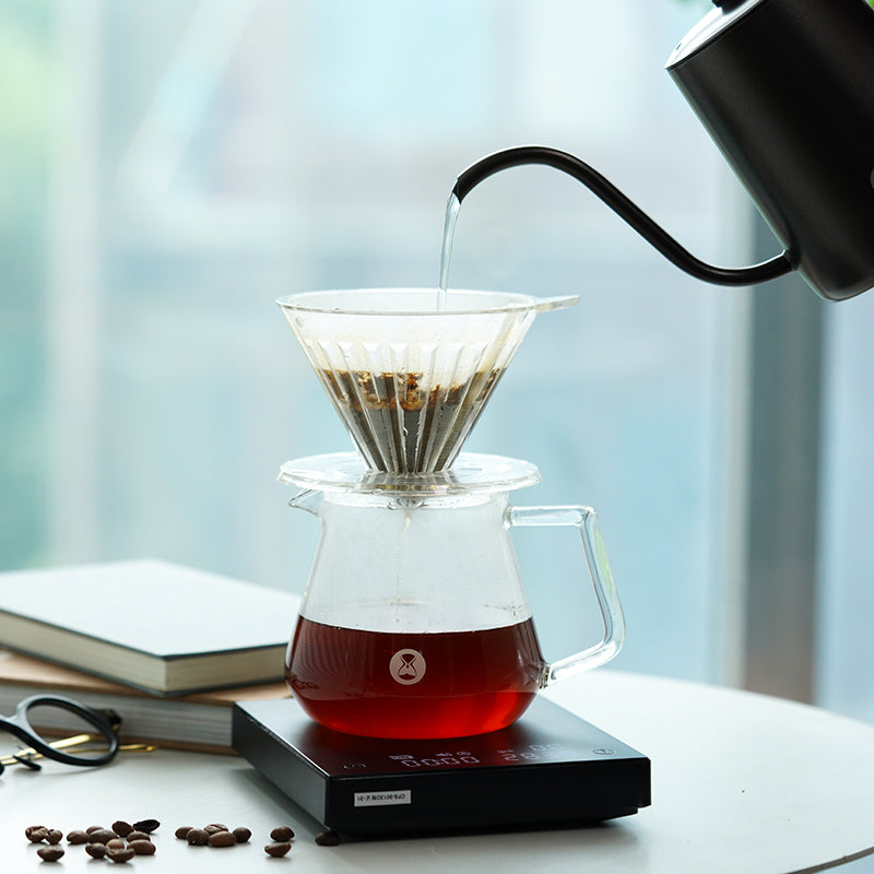 Timemore Digitale mini-keukenweegschaal, koffieweegschaal met timer, espressoweegschaal met timer 2000 g koffie, thee, eten zwart Timemore Digitale mini-keukenweegschaal, koffieweegschaal met timer, espressoweegschaal met timer 2000 g koffie, thee, eten zwart