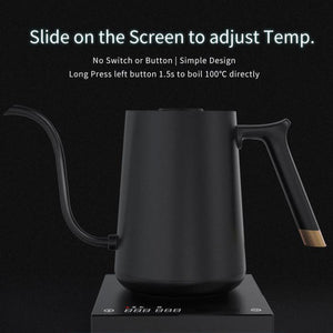 Timemore Fish Smart Electric Kettle Slide on Touchscreen