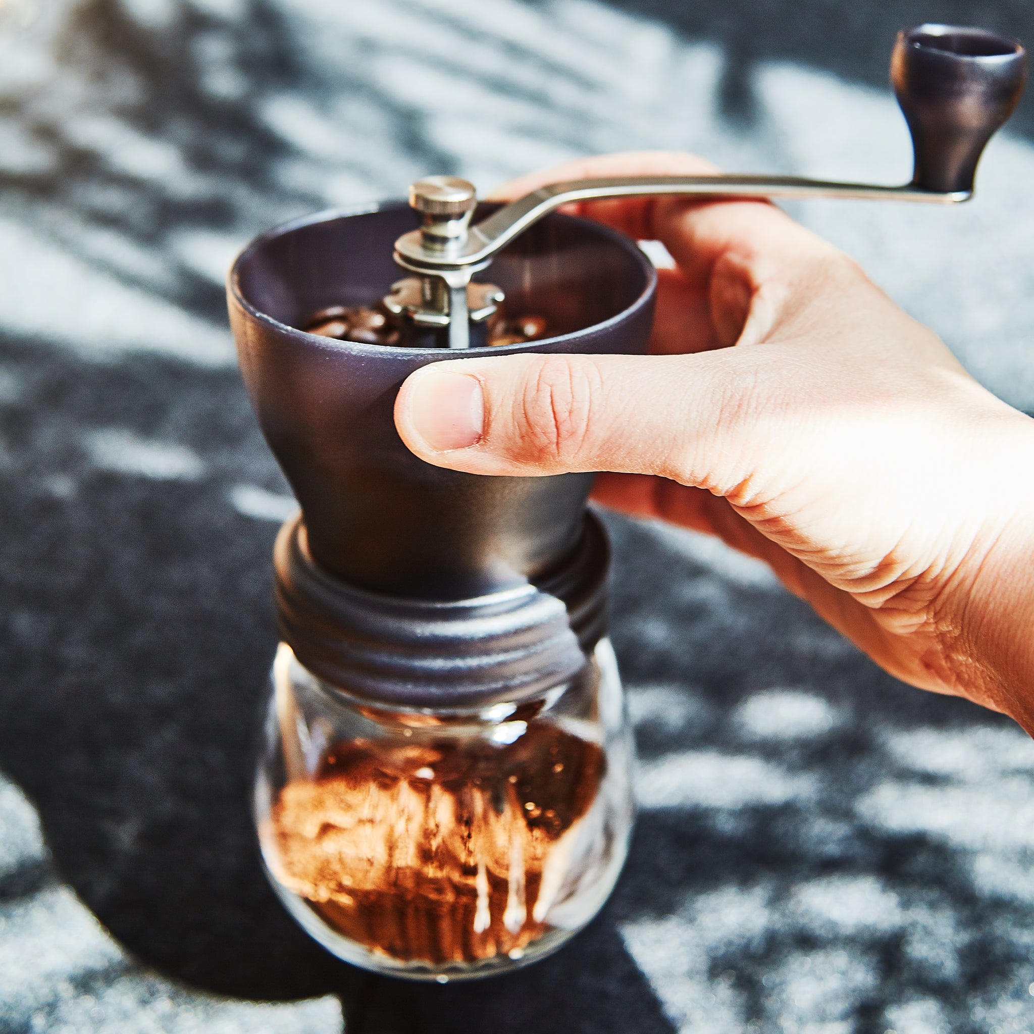 BREMEN Manual Coffee Grinder With Coffee Storage Jar