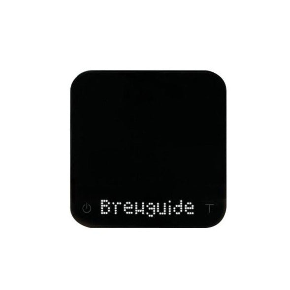 Acaia Pearl S Display eingeschaltet mit Brewguide