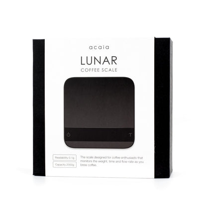 Acaia Lunar Black Umverpackung