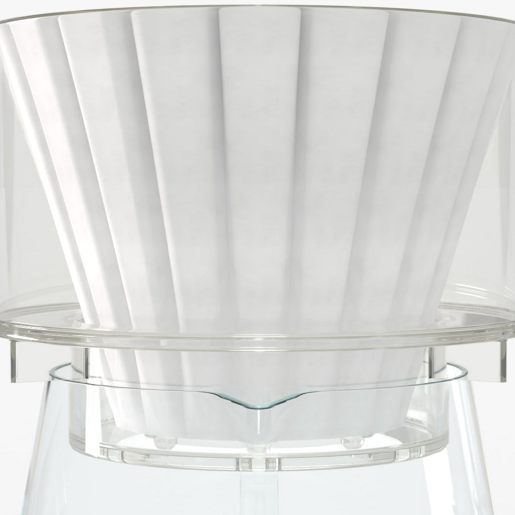 Simplify Handfilter mit Papierfilter auf Kaffeekanne