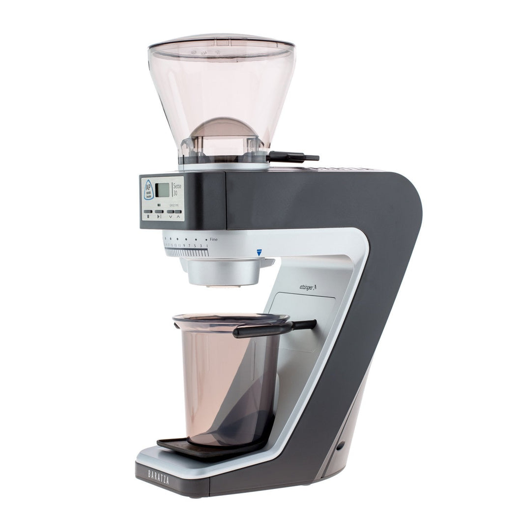 Baratza Sette 30 AP elektrische Kaffeemühle, GRIND-ON-Time Seitenansicht schräg