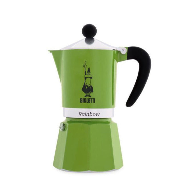 Bialetti Rainbow Espressokocher 3 Tassen 130 ml Grün