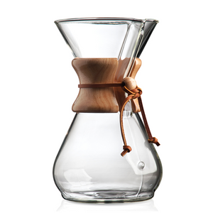 Chemex Kaffeekaraffe aus Glas für 8 Tassen
