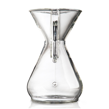 Chemex Kaffeekaraffe aus Glas mit Glasgriff für 8 Tassen