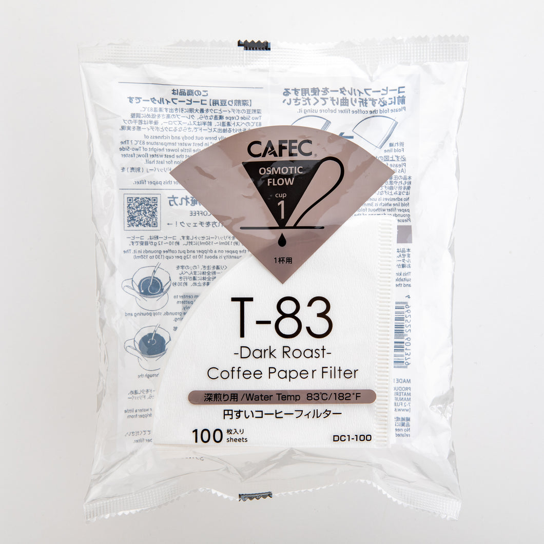 CAFEC Filterpapier Dark Roast Coffee Cup 1, 100 Stück - Made in Japan