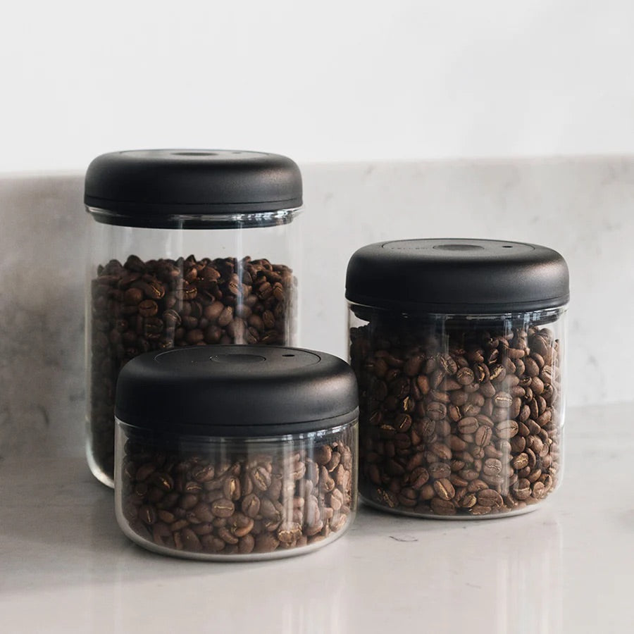 kaffee aufbewahrung vakuum Fellow Atmos Canister Vakuum Aufbewahrungsdose für Kaffeebohnen – CAPTN Coffee