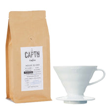 Hario V60 Dripper und Kaffee im Set Erfolg 