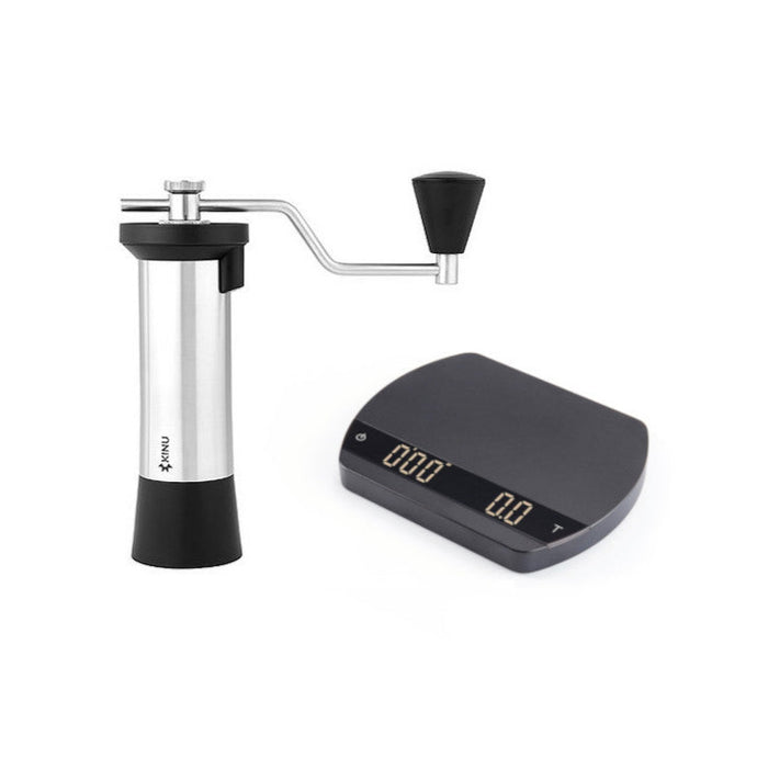 Kinu M47 Simplicity Kaffeemühle + Felicita Arc Espressowaage - Set