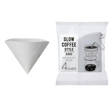 Laden Sie das Bild in den Galerie-Viewer, Kinto Filterpapier Slow Coffee Style Cup 4, 60 Stück