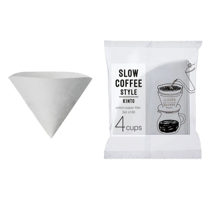 Kinto Filterpapier Slow Coffee Style Cup 4, 60 Stück