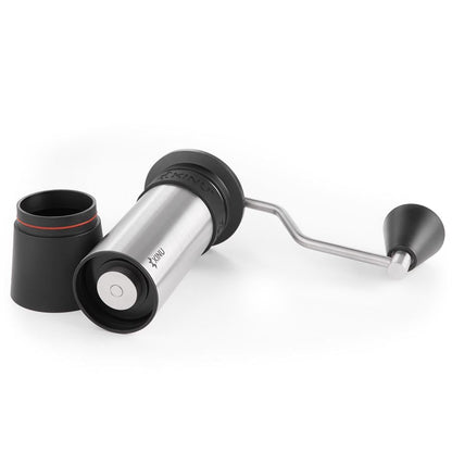 Kinu M47 Phoenix Kaffeemühle, abgenommener Auffangbehälter