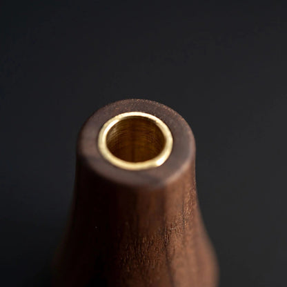 Knock Aergrind Kaffeemühle schwarz, Holzgriff