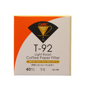 Cafec Light Roast Filterpapier Cup 1, 40 Stück