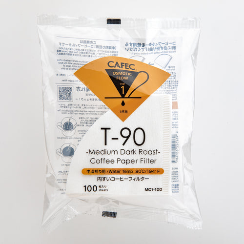 CAFEC Filterpapier Medium-dark Roast Coffee Cup 1, 100 Stück - Made in Japan