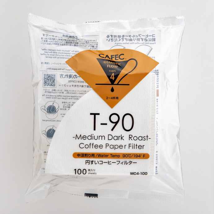 CAFEC Filterpapier Medium-dark Roast Coffee Cup 4, 100 Stück - Made in Japan