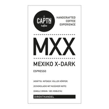 Laden Sie das Bild in den Galerie-Viewer, MEXIKO X-DARK Espresso Etikett