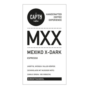 MEXIKO X-DARK Espresso Etikett