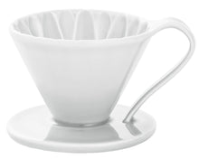 Load image into Gallery viewer, CAFEC Handfilter Arita Flower Dripper Cup 1 Weiß