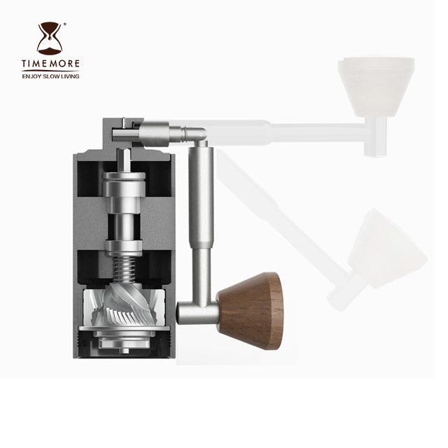 Timemore Chestnut Nano Kaffeemühle innen