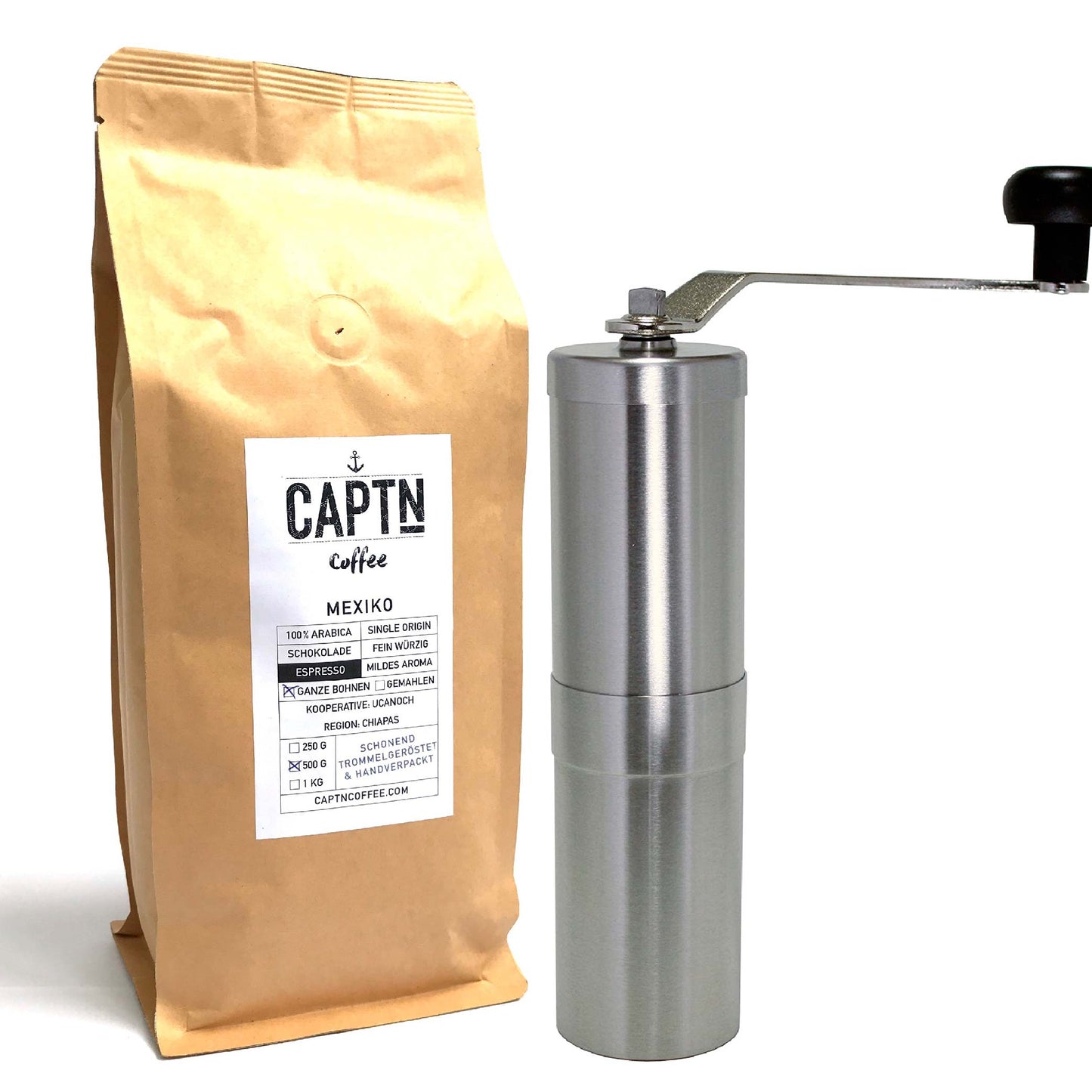 Porlex Tall Kaffeemühle und Espresso im Set