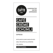 Load image into Gallery viewer, CAFÉ CRÈME SCHÜMLI Espresso Etikett
